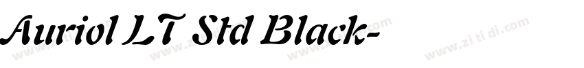 Auriol LT Std Black字体转换